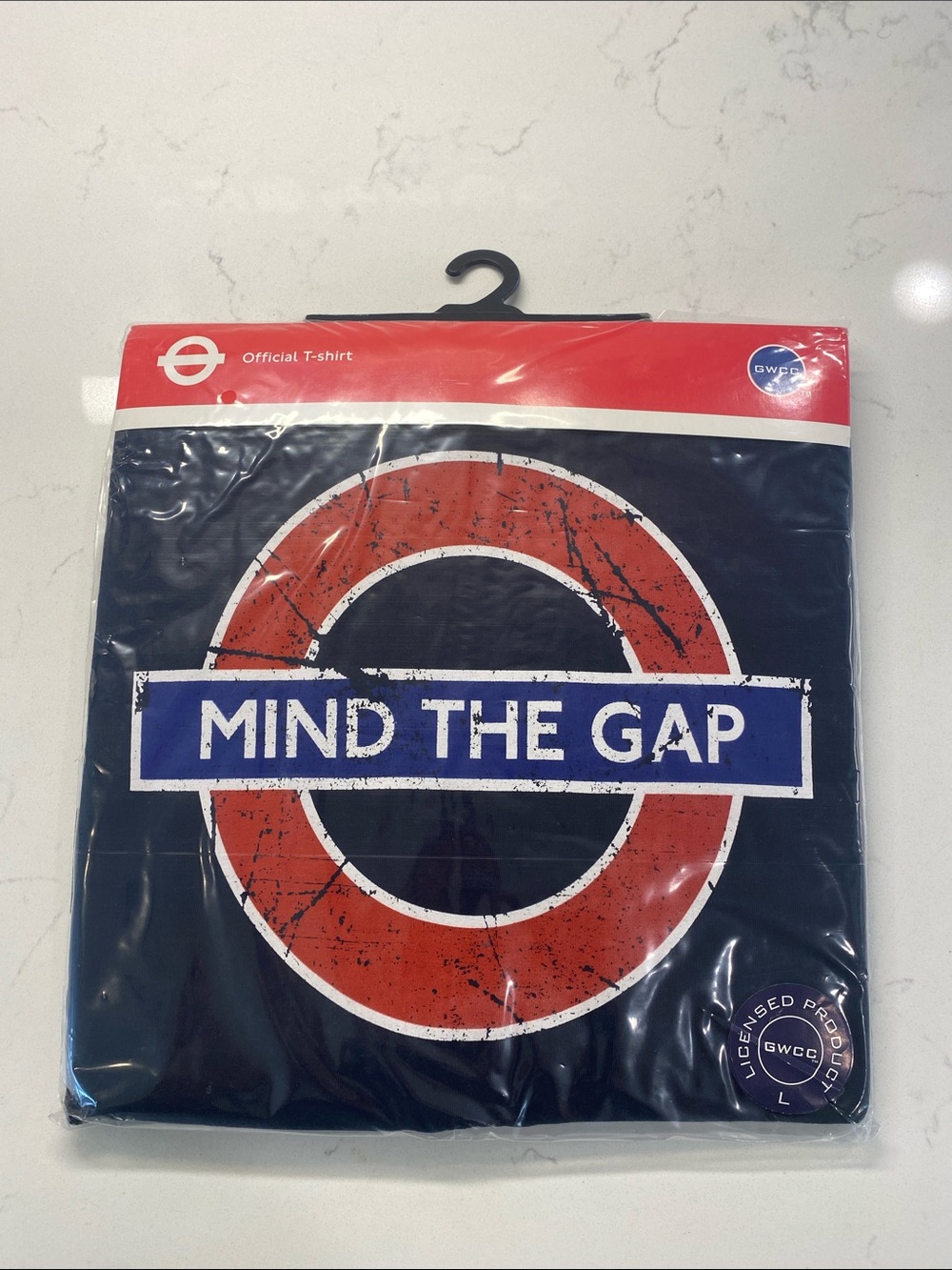🆕 Vintage London Underground Mind The Gap Shirt Black Deadstock NOS NEW Sz L